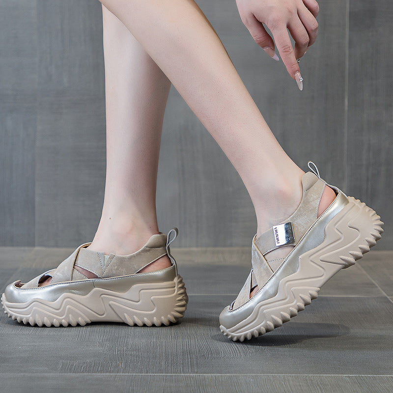 Women's Dad Summer Versatile Korean Style Thick Bottom Women's Casual Shoes