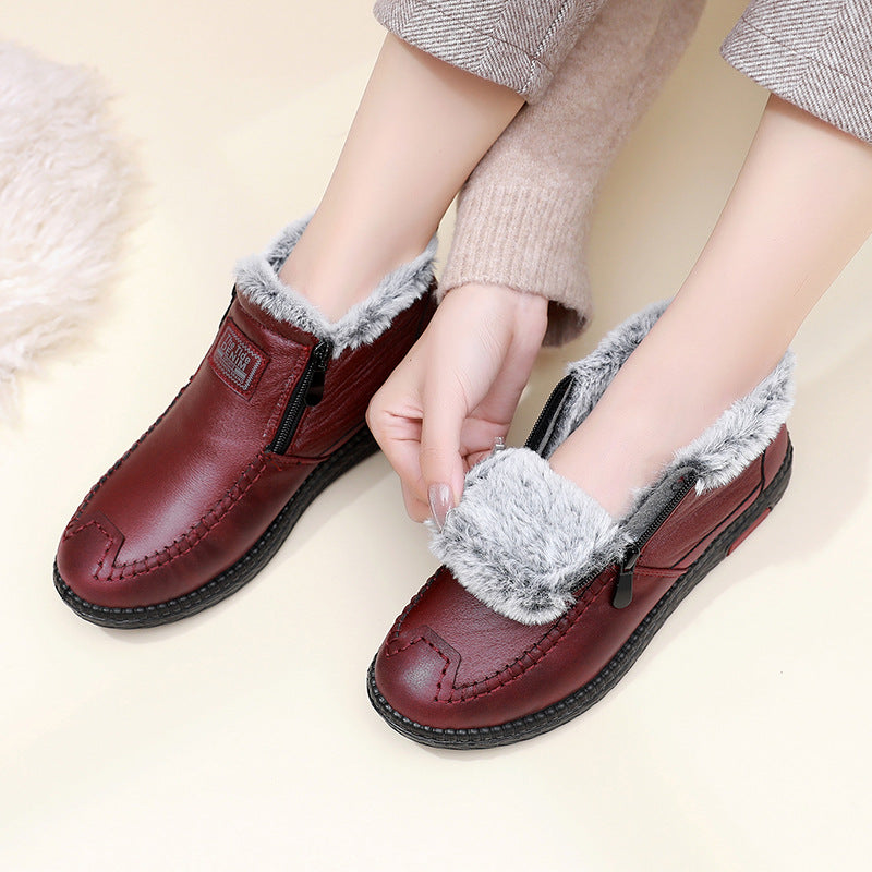 Women's Winter Mother's Cotton Soft Bottom For The Women's Shoes