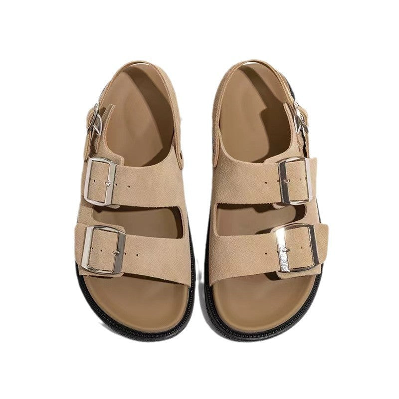 Women's Summer Outer Wear Soft Back Thick Sandals