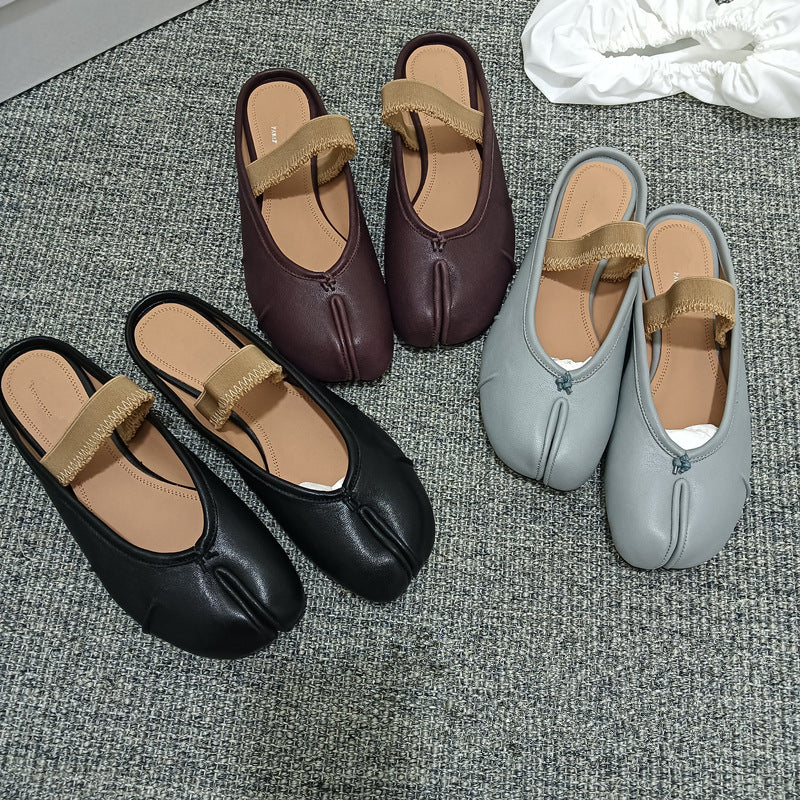 Women's Version Split Toe Half Box Outdoor Flat Slippers