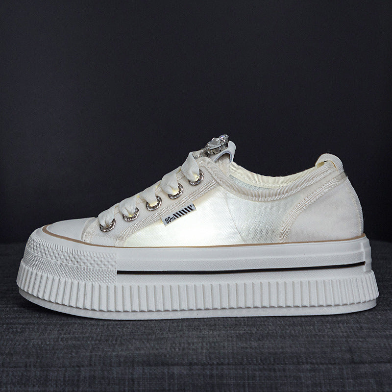 Women's Summer Versatile Mesh Sports Leisure Rhinestone Sneakers