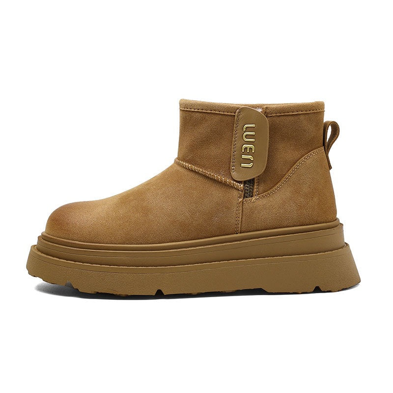 Cotton Winter Fleece-lined Thickened Northeast Platform Boots