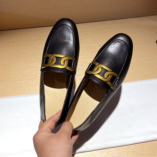 Women's Flat Spring Retro Step-on Pumps Slip-on Women's Casual Shoes