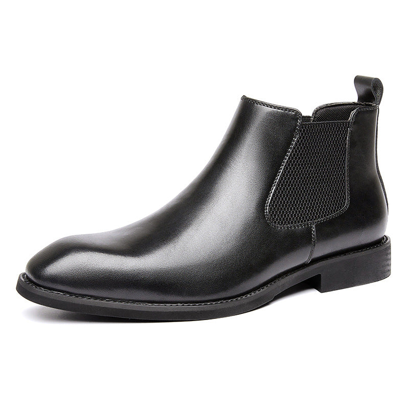 Men's Martin Retro Business Square Toe British Chelsea Boots
