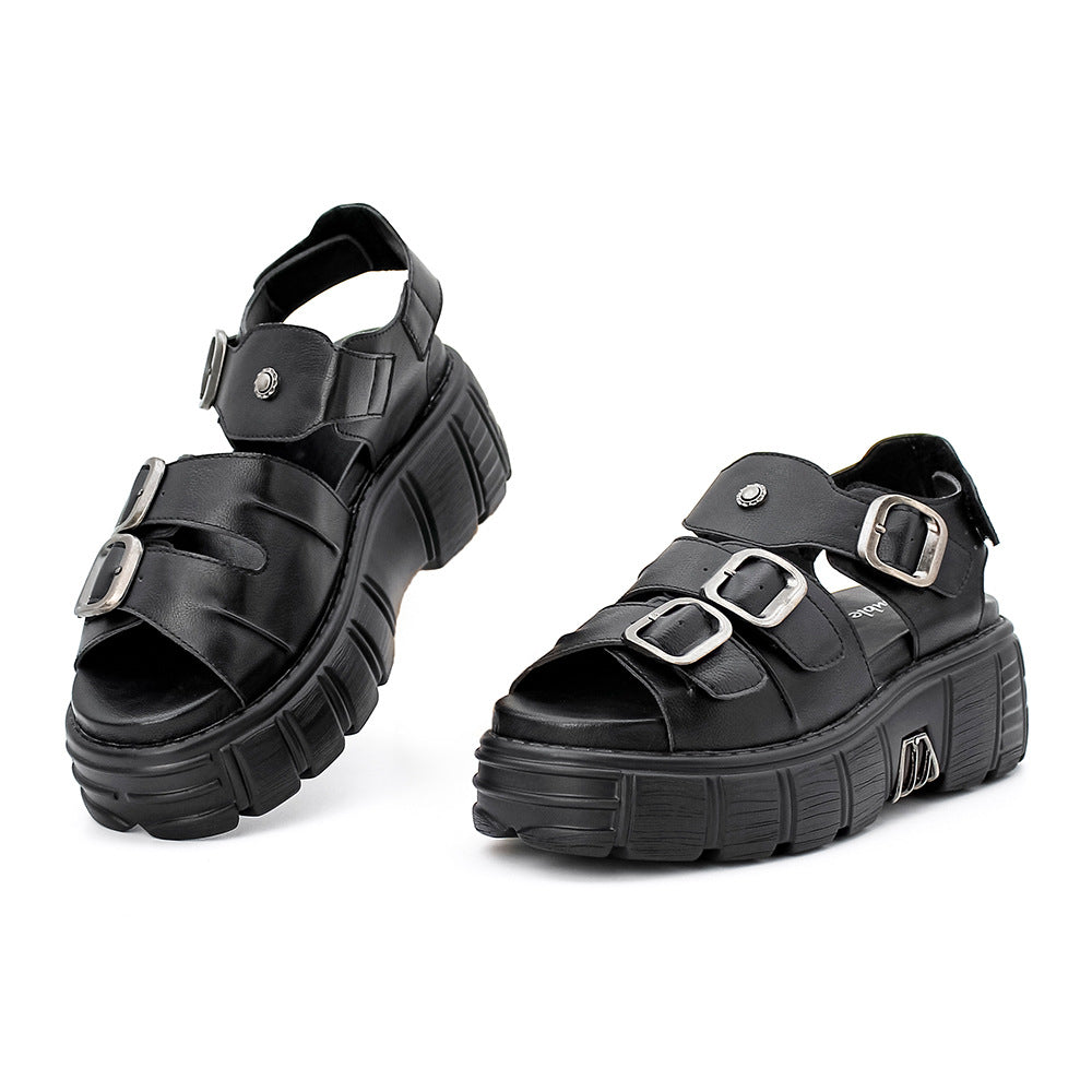 Women's Summer Large Size Flat Bottom Martin Sandals