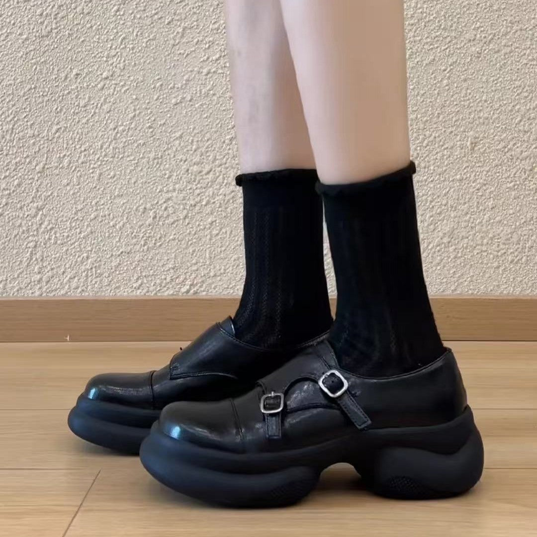 Round Toe Buckle Commute Comfortable Deep Mouth Women's Sports Shoes
