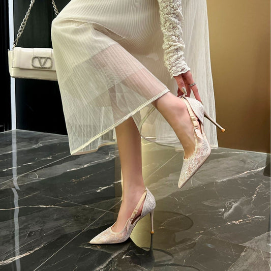 Women's Four Sexy Lace Wedding Banquet High Women's Fashion Shoes