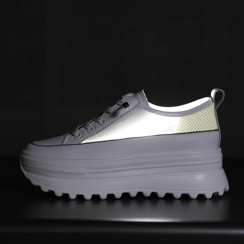 Women's Hidden White Summer Breathable Mesh Versatile Casual Shoes