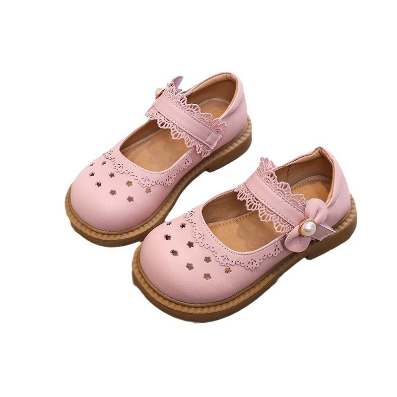 Children's Genuine Princess Soft Bottom Hollow Breathable Kid's Sandals