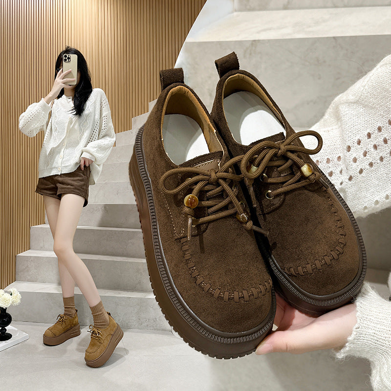 Foam Sole Autumn Retro Winter Fleece-lined Women's Casual Shoes