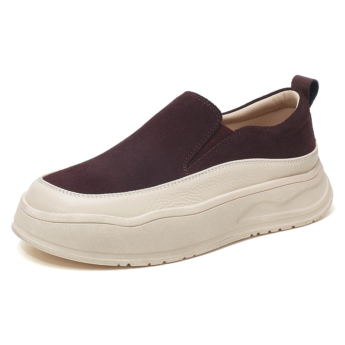 Women's Platform Round Toe Slip-on One Pedal Women's Casual Shoes