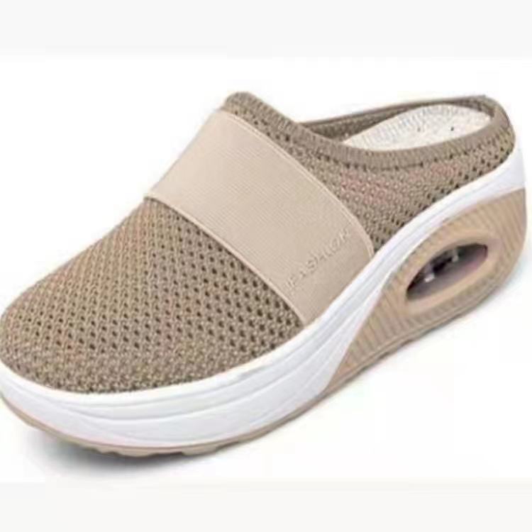 Women's Plus Size Closed Toe Half Mesh Women's Shoes