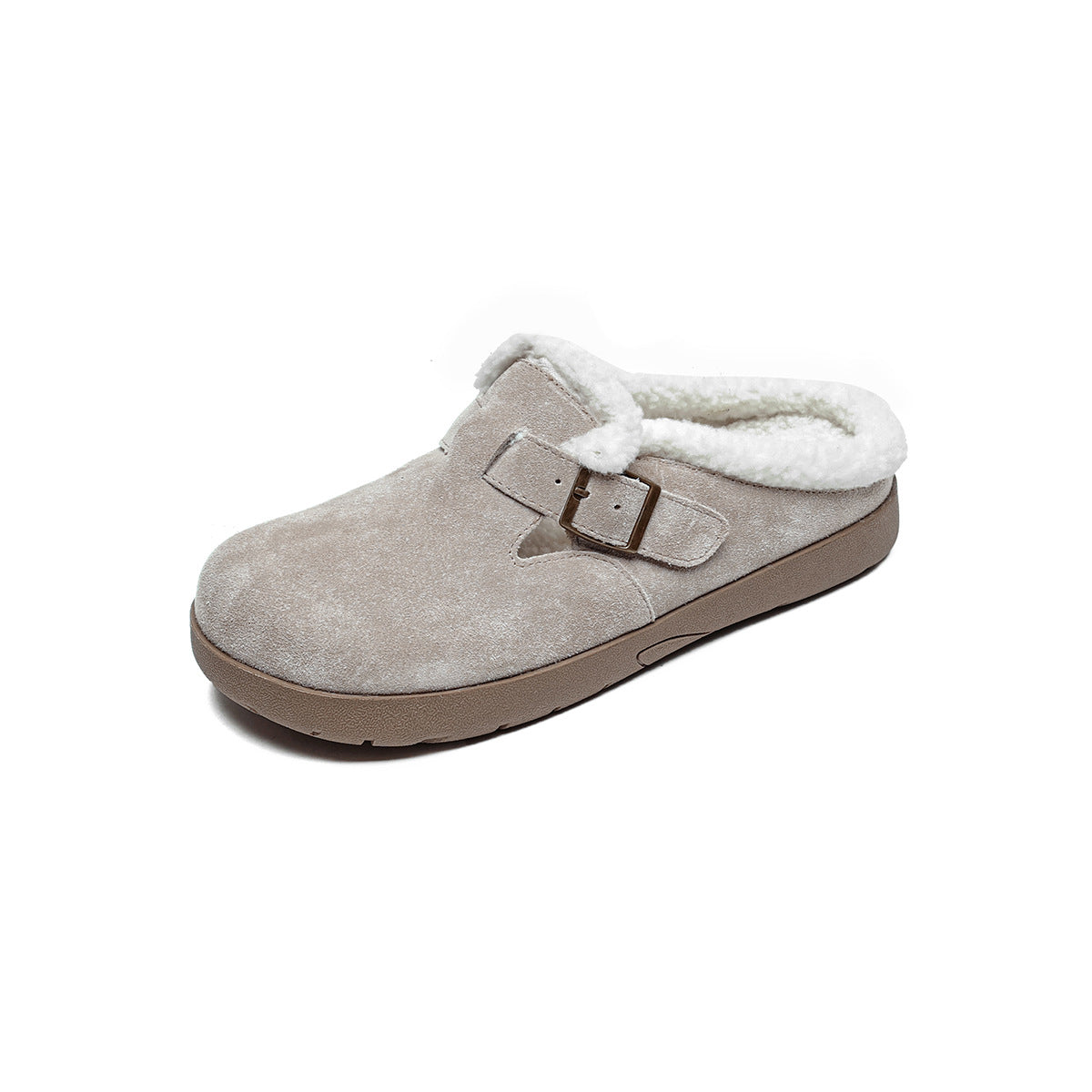 Women's Genuine Retro Platform Cowhide Slip-on Soft Bottom Women's Fashion Shoes