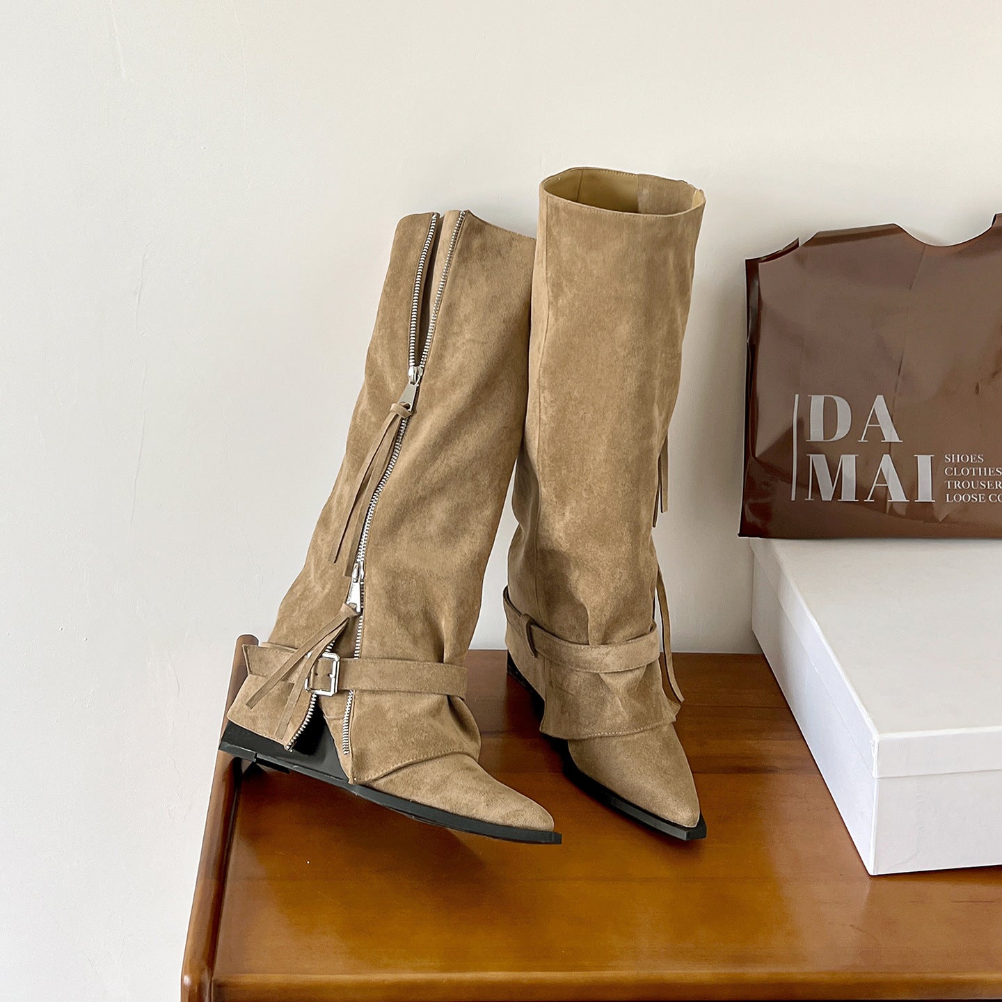 Women's Knight British Style Below The Knee Boots