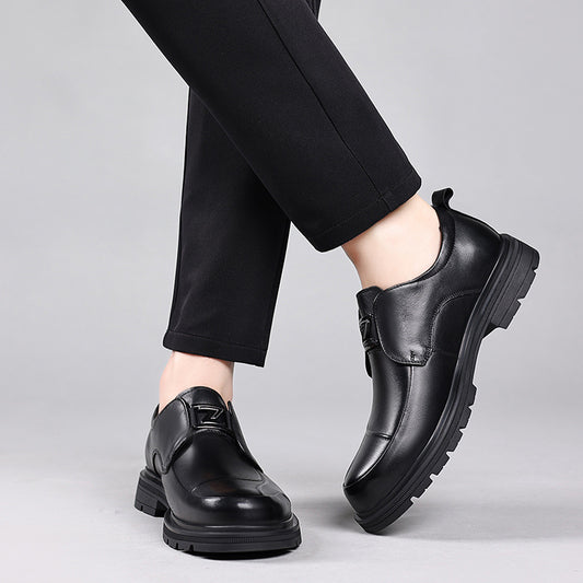 Men's Of First Layer Cowhide Business Spring Fashion Leather Shoes