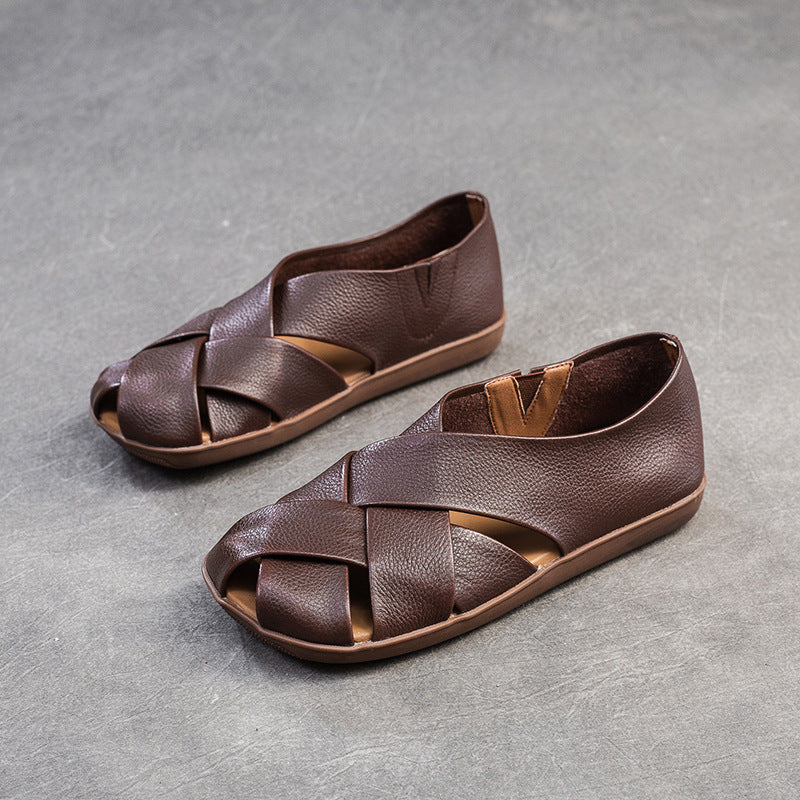 Women's Shu Slip-on Lightweight Weaving Hollow Breathable Sandals