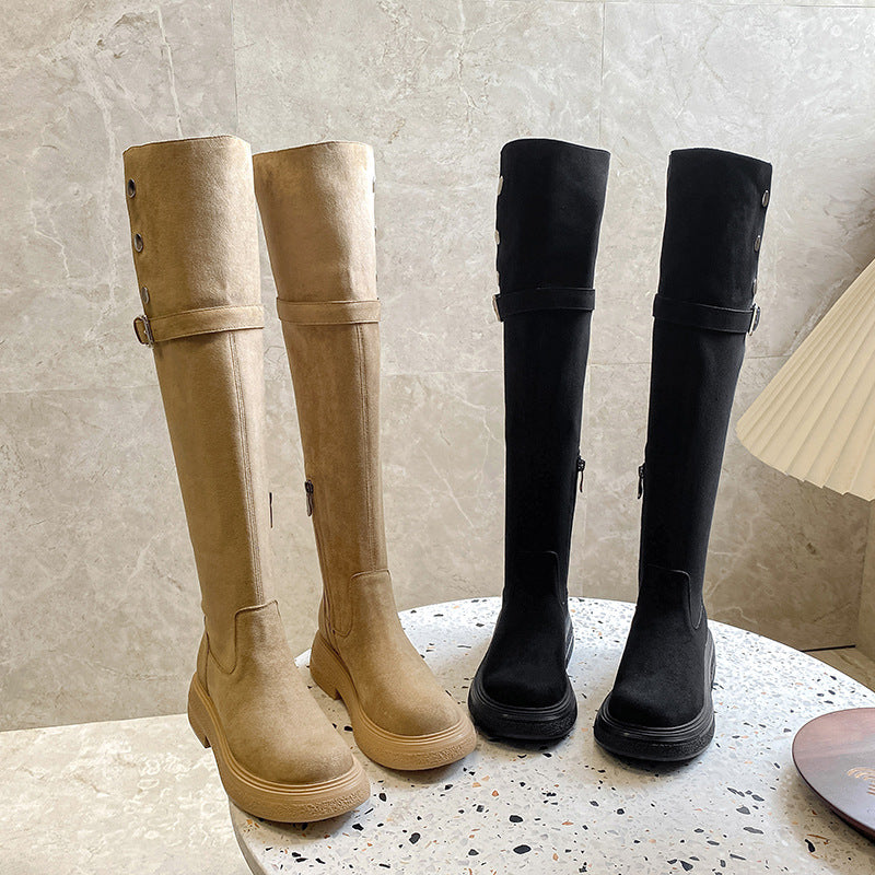 Women's Over The Knee Knight Thick Bottom Boots