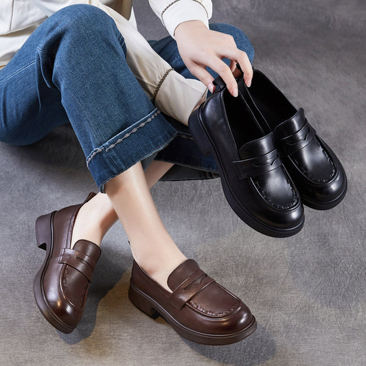 Women's Authentic Spring Platform Slip-on Preppy Style Women's Fashion Shoes