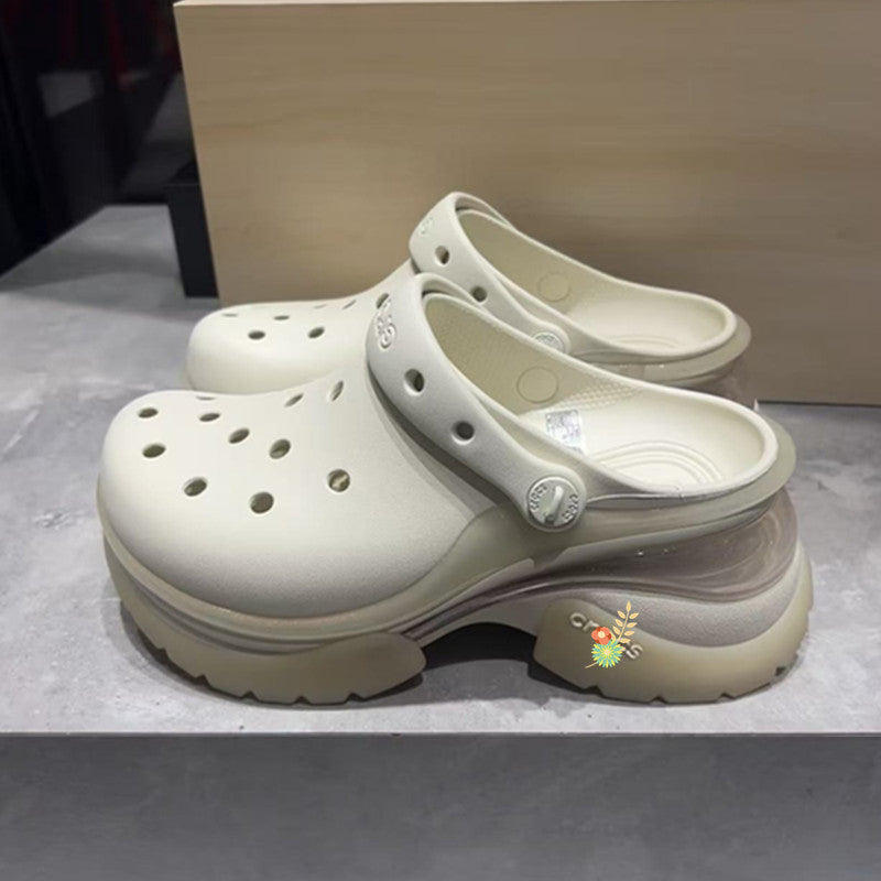 Women's Little Dolphin Hole Fashion Air Cushion Comfortable Platform Sandals