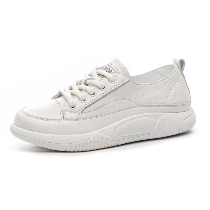 Women's Cowhide Easy Wear Flat Pumps Comfortable Classic Women's Casual Shoes