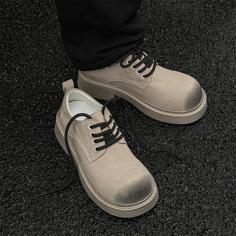 Glamorous Platform Retro Big Head Martin Leather Shoes