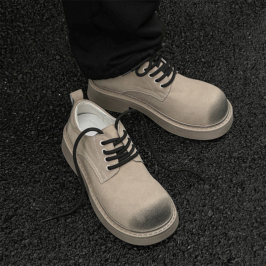 Glamorous Platform Retro Big Head Martin Leather Shoes