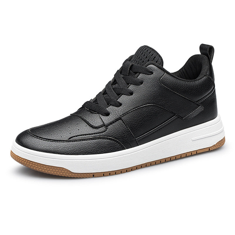 Men's Hight Increasing Invisibly Heightened White Breathable Men's Casual Shoes