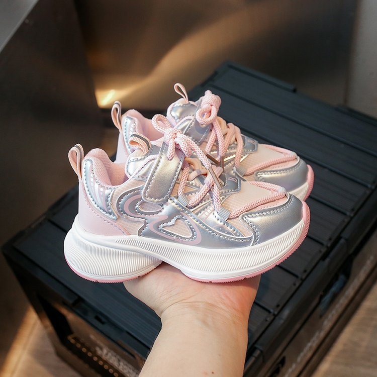 Color Matching Korean Style Clunky Light Kid's Sneakers