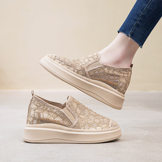 Women's Mesh Fisherman Height Increasing Insole Summer Platform Women's Casual Shoes