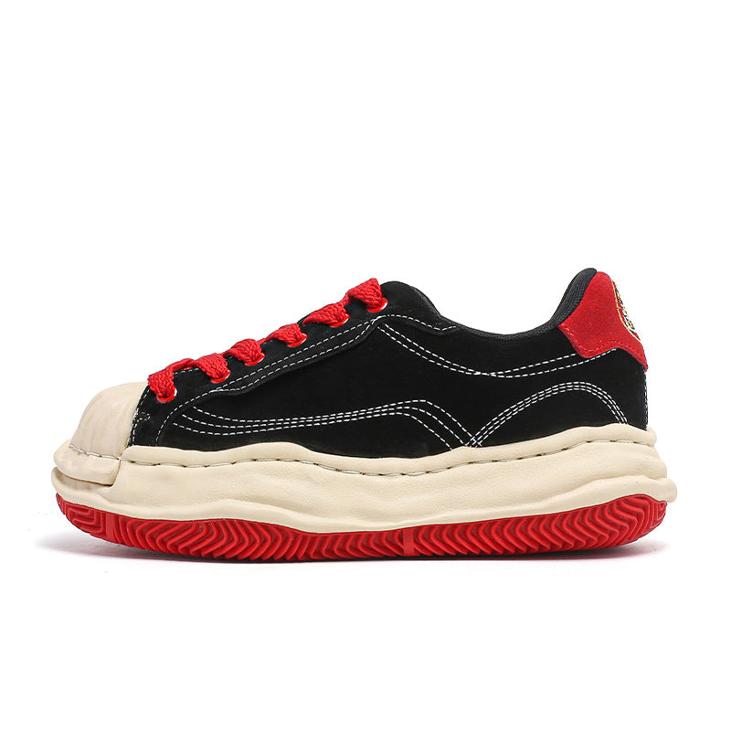 Fashion Tiger Head Dissoed Personality Retro Shell Toe Thick Bottom Women's Board Shoes