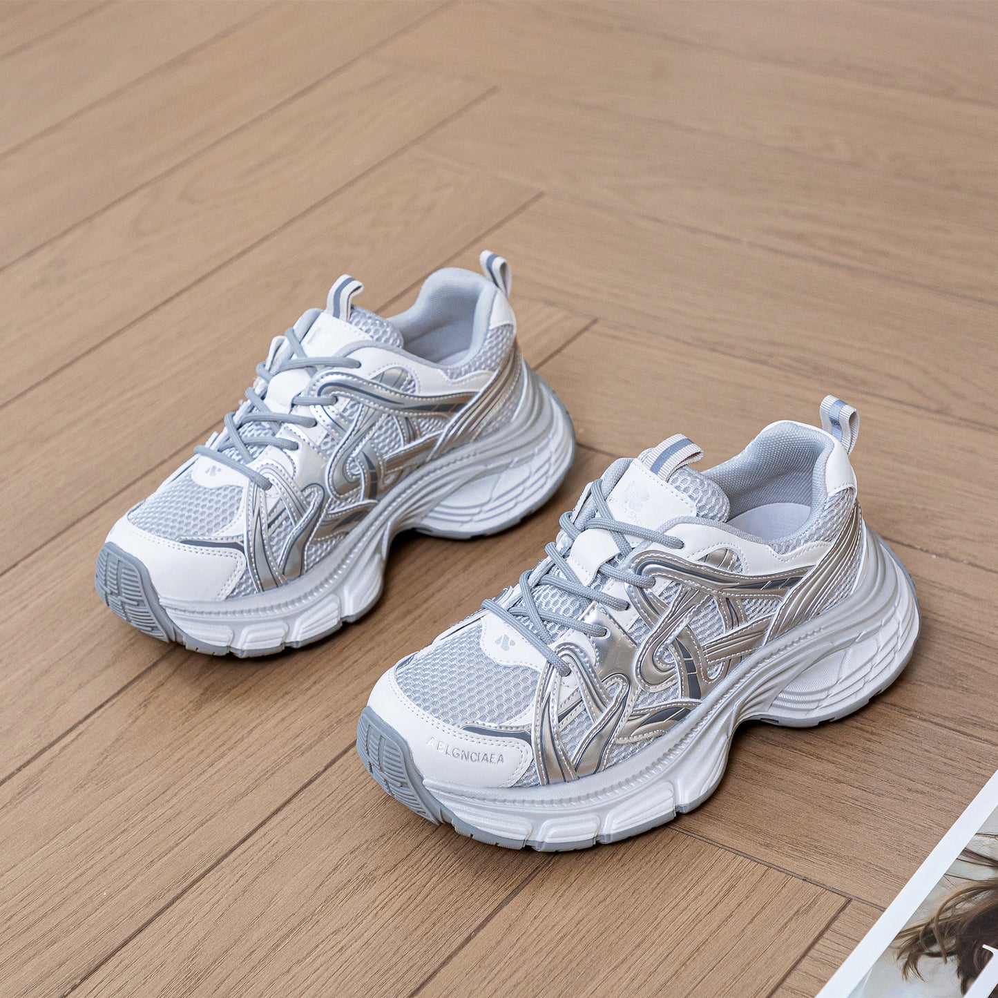 Women's Dad Platform Sports Jogging Pumps Breathable Sneakers