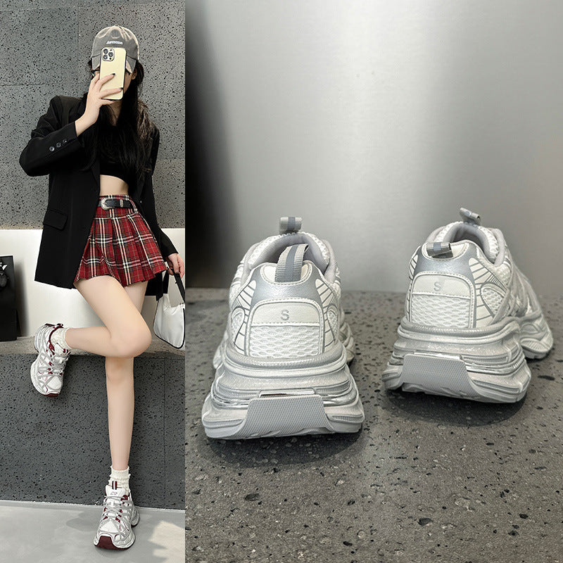 Women's Platform Dad Autumn Korean Breathable Lightweight Sneakers