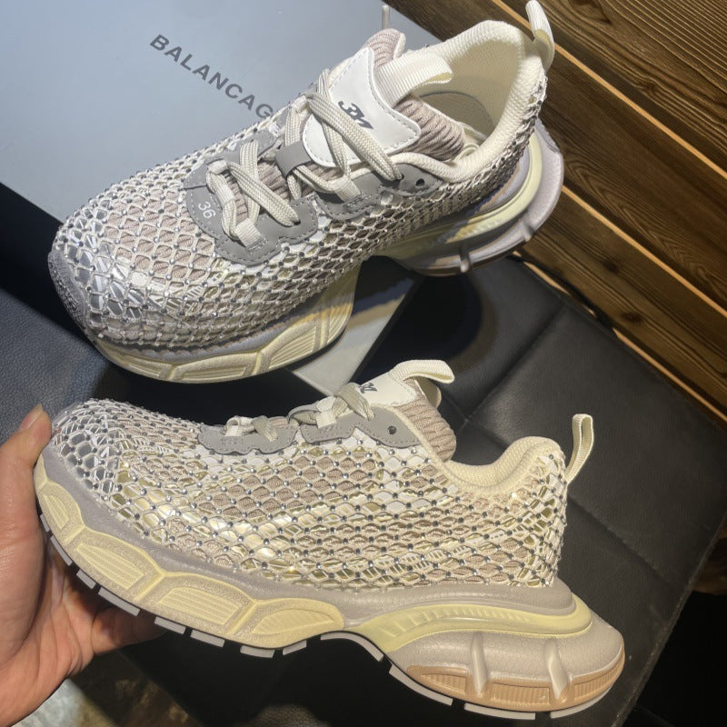 Women's & Men's Old Thick Bottom Height Increasing Sports Casual Shoes