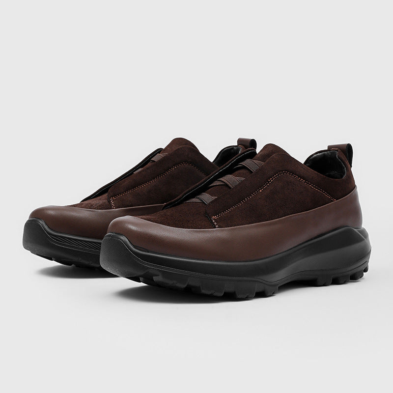 Soft Bottom Commuter Black Trend Simple Men's Board Shoes