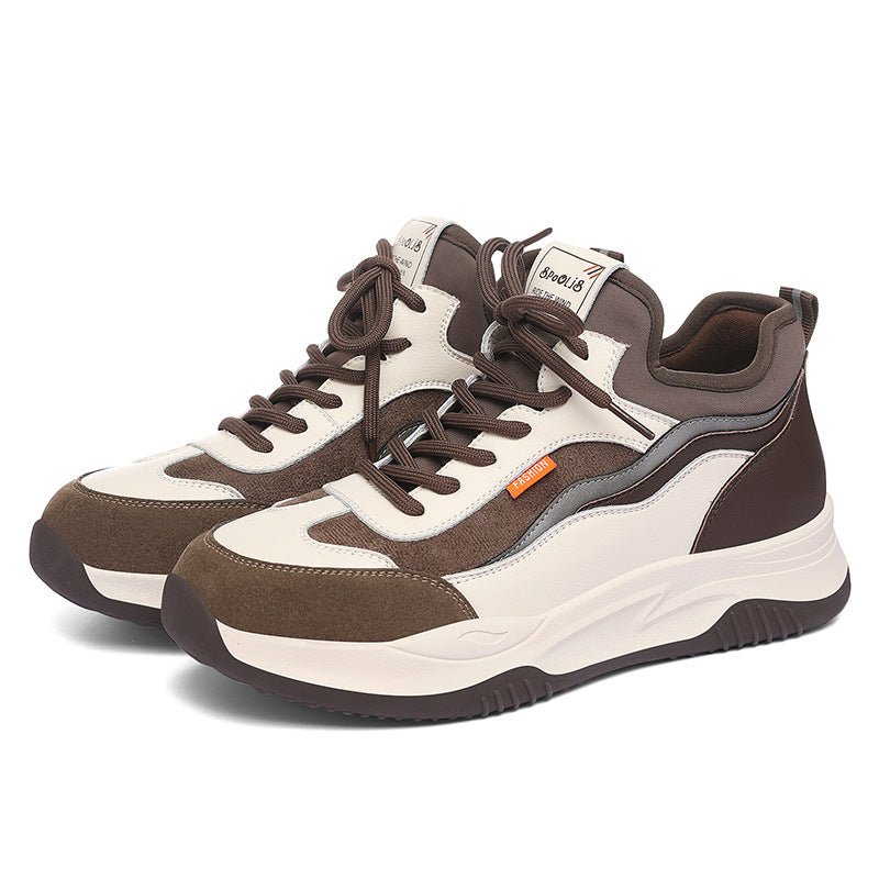 Women's Pretty Fleece-lined Fashionable Platform Running Sneakers