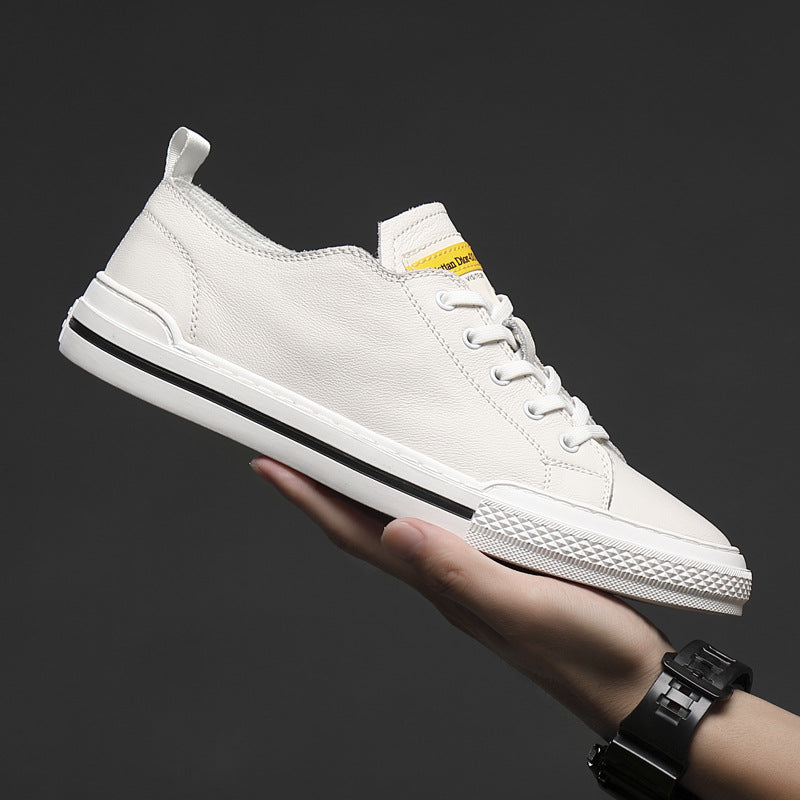 Men's Fashionable Trendy Versatile Breathable White Board Sneakers