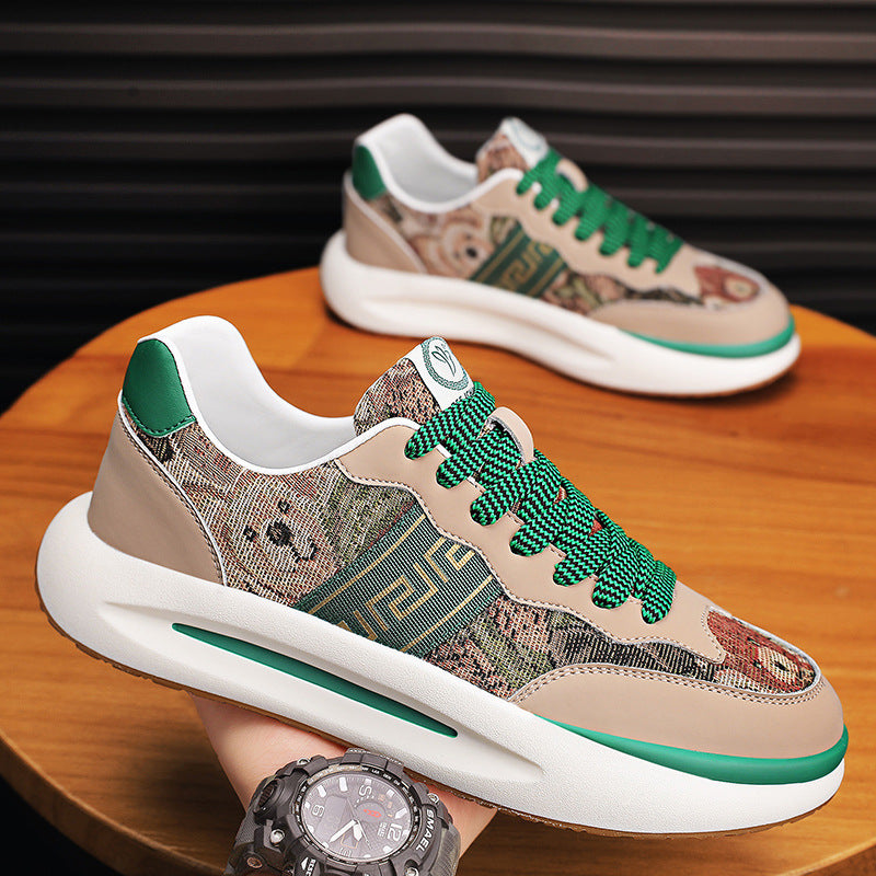 Women's & Men's Four Breathable Genuine Platform Dad Trendy Sneakers