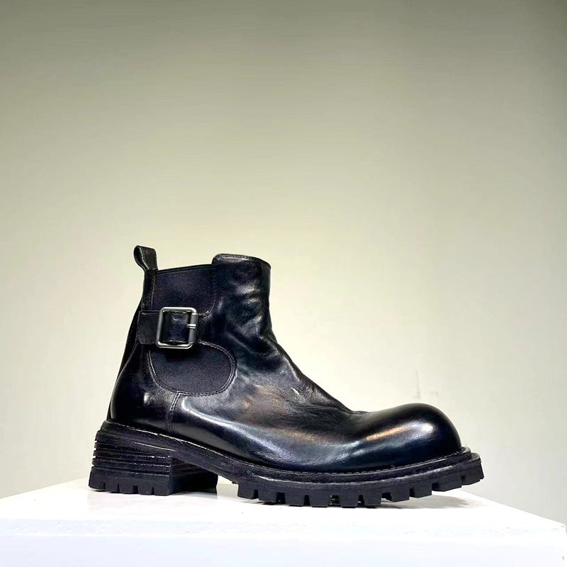 Men's Bottom Vintage Distressed Washed Horse Martin Good Boots