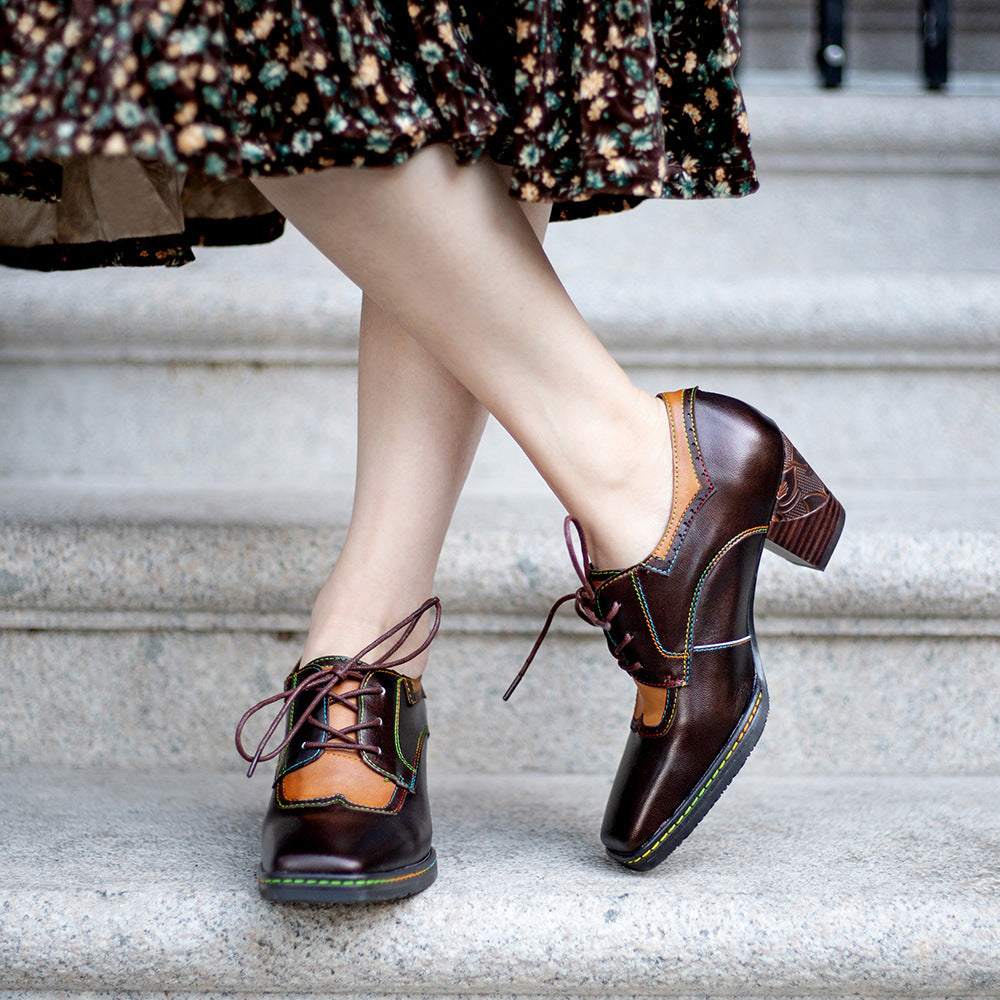 Pretty Women's Retro Ethnic Style High Women's Fashion Shoes