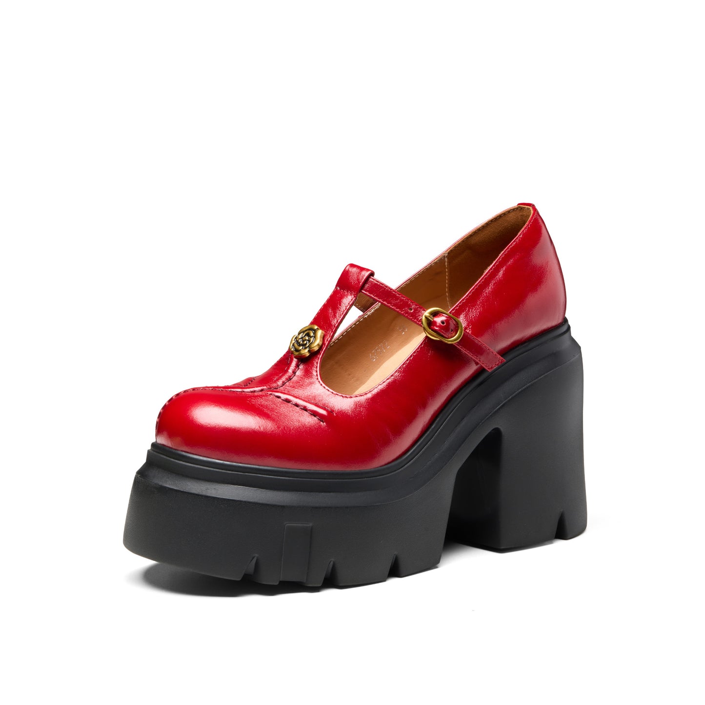 Women's Bottom Increased Mary Jane Spring Shallow Mouth Round Toe Chunky Women's Fashion Shoes