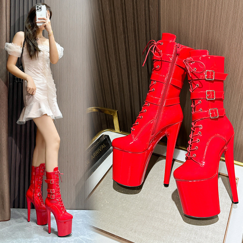 Pole Dance Booties Nightclub Temperament Stage Boots