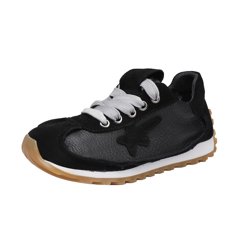 Women's Sole First Layer Cowhide Deep Mouth Casual Shoes