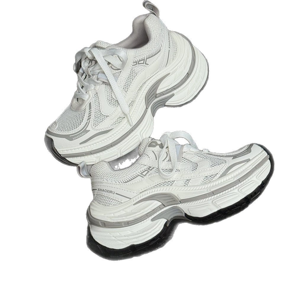 Women's Thick-soled Dad Autumn Small Height Increasing Color Women's Sports Shoes