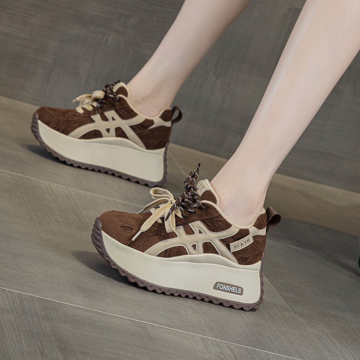 Women's Thick Sole Increased Fashion Small Cortez Women's Casual Shoes