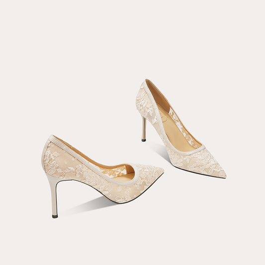 Women's High Summer Lace Breathable Hollow Fairy Women's Fashion Shoes