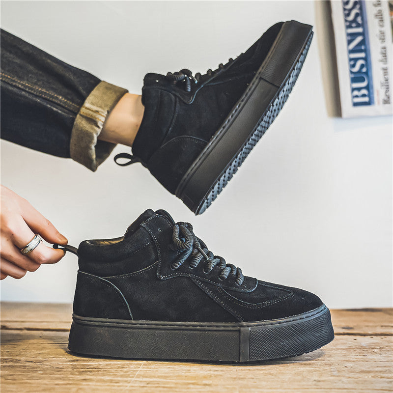 Men's British Style Vintage Sports Short Middle Sneakers