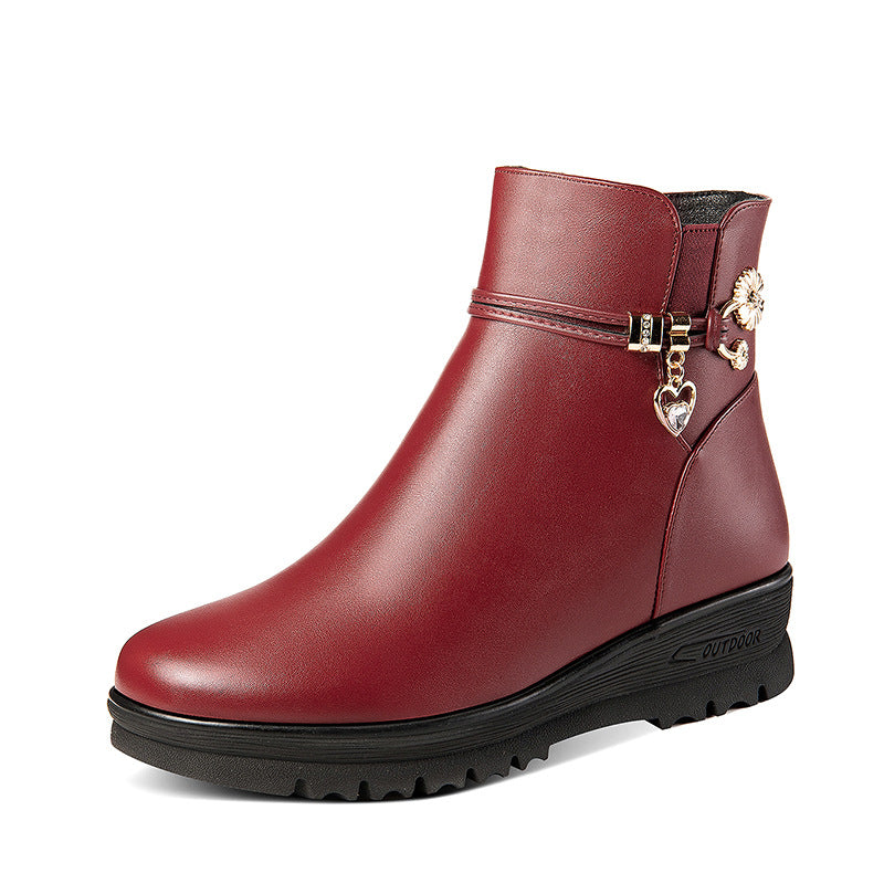 Women's Cotton Low Soft Bottom Fleece-lined Warm Women's Shoes