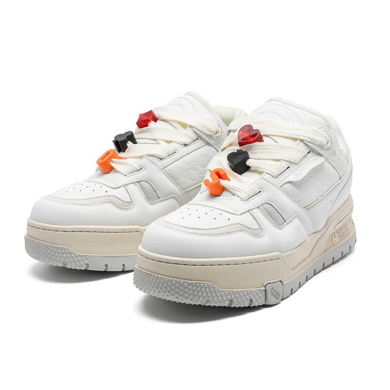 Lucky Pang Ding Dice Platform Bread Men's Board Shoes