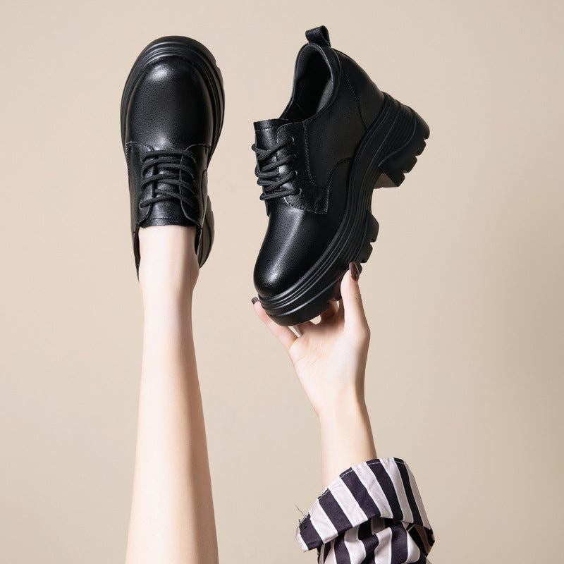 Women's Thick-soled British Cotton Height Increasing Small Commuter Soft Women's Shoes