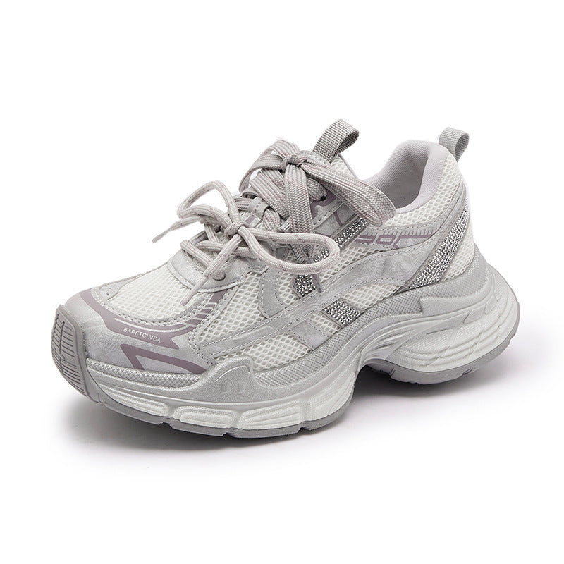Women's Dad Spring European Goods Trendy Feet Small Elevator Women's Sports Shoes